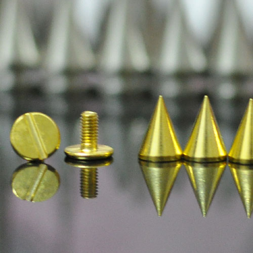 7X10mm gold cone spike