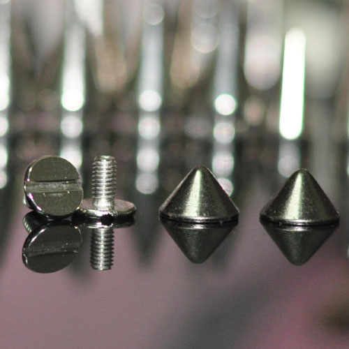 9.5X6mm gunmetal cone spike 